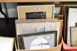 Local interest: After Christopher (British) Market Cross, Ulverston, print, signed bottom right,