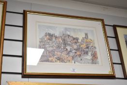 A cityscape, limited edition no 379/600, 55cm x 46cm