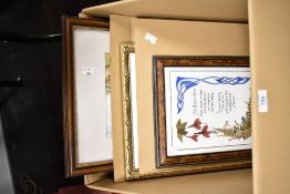 A landscape watercolour signed and dated bottom right, 43.5cm x 34cm sold together with 2 other