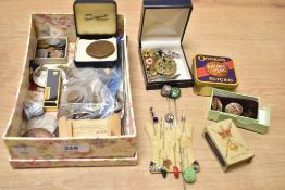 A RAF sweetheart brooch having wreath and red crown between outstretched wings, L5.5cm, sold