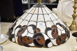 A Tiffany style lamp shade, w40cm