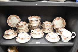 A Sutherland china ware part tea service decorated in the 'Imari' pattern, (32)