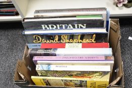 A quantity of books, to include Tolkien Destiary by David Day, Millennium celebration and