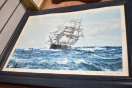 After Montague Dawson, Racing Home - The Cutty Park, print, 84cm x 62cm, sold together with a