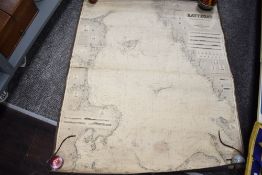 Maritime Navigational Chart. Kattegat [Denmark]. London: James Imray and Son. 1863. Rolled chart