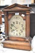 A early 20th century mantel clock, h43cm
