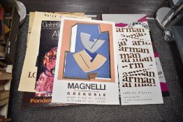 A quantity of posters, to include a Nevelson Retrospective CNAC poster, an Arman Coleres d'encre