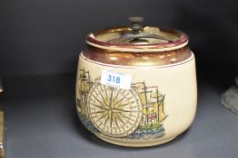 A Gray's Pottery tobacco jar, h13.5cm