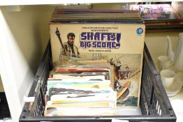 A collection of 7'' singles with a small amount of vinyl album, soul included
