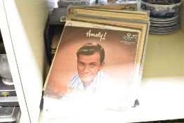 A quantity of mixed vinyl albums, to include Pat Boone, Acker Bilk and Hot Chocolate, (40)