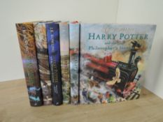 Children's & Illustrated. Rowling, J. K. - Harry Potter. Books 1-5 from the series. Illustrated by