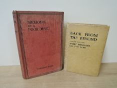 Curios. Two titles. Murray Ford, T. - Memoirs of a Poor Devil. London: 1926, first edition. Original