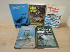 Fishing & Angling. A small selection. Includes: Hilton, Jack - Quest for Carp (1981, 4th