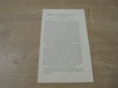 Ephemera. A rare document printed at New Zealand’s first printing press. 'He Kupu Wakatupato'