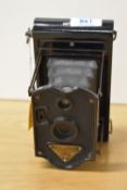 A Rajar No6 folding camera in bakelite