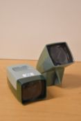 Two slide viewers, one Boots Elite Viewer, one Paterson Majorview 35 Viewer. Both accept 35mm