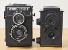 A Lubitel 166B camera sells with a plastic SJ camera