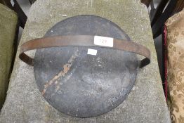 A traditional cast skillet, diameter approx. 30cm