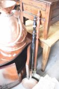 Two traditional warming pans