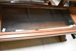 A vintage teak full length wall mirror, approx. 94 x 41cm