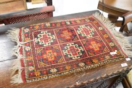 A traditional Persian prayer rug, approx 60 x 42cm