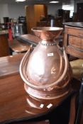 A 19th Century copper 'Haystack' jug, height approx. 42cm