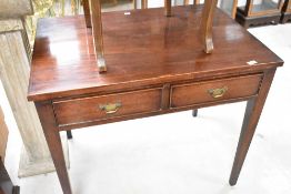 A period style mahogany side table, width approx. 89cm