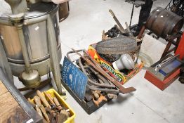 A large selection of vintage tools etc