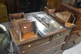 A Victorian mahogany dressing table