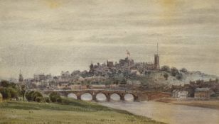 Local interest* David Harrison (British 19th/20th century) watercolour, a view across Skerton