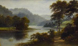 George Willis Pryce (British 1866-1949) a pair of river scene oil on canvas's., one signed lower