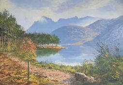 Local interest* Arthur Terry Blamires (British b.1930) oil on board 'Pillar, Steeple & Ennerdale