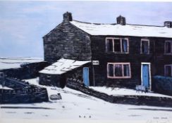 After Peter Brook (British 1927-2009) coloured print, a colour reproduction Christmas card design