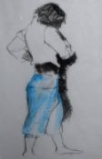 K Alphen (20th/21st century) pastels, a pair of figural studies, each signed lower right, within a