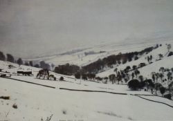 After Peter Brook (British 1927-2009) coloured print, a colour reproduction Christmas card design