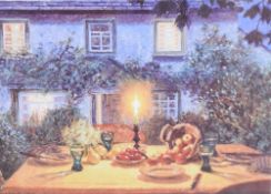 After Stephen J Darbishire (British b.1940) a group of four colour prints, two exterior scenes