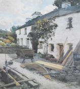 Local interest* After Alfred Heaton Cooper (British 1863-1929) colour print 'Joiners shop, Haws