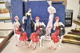 A group of five Art-Deco style Shudehill