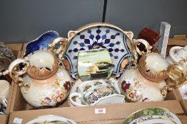 A Border Fine Arts Studio Porcelain square vase depicting the artwork of Sir Winston Churchill 'A