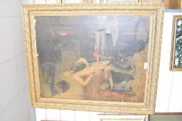 After Adolph Luben (German 1837-1905) a colour print Die zerbrochene Flasche