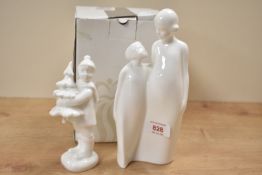 Two Royal Doulton bone china figures/figure groups comprising 'Christmas Dreams' HN 4447 and '