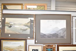 Two prints after Heaton Cooper (1903-1995) Dawn over the Scafells mounted and framed 63cm x 50cm and