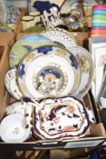 A Royal Worcester Millennium bowl, a small Mason's 'Mandalay' tureen with saucer and ladle and a