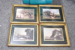 A carton of eleven assorted pictures and prints including after Mary Burgess The Shrine - Scottish