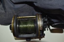 DAIWA MILLIONAIRE TOURNAMENT 7HT MULTIPLIER FISHING REEL with Sundridge salapettes and an auto
