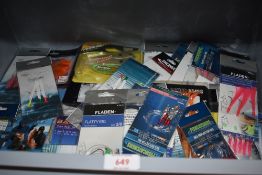 A large selection of lures feathers and rigs unused in packets