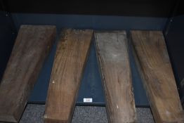 Four French walnut gun stock blanks hand selected by a master gunsmith