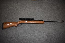 A BSA Airsport air rifle with Webley 4 x 20 scope