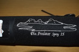 The Predator Spey 15 #10-11 purchased from Patterson of Lochgair 3pc with spare tip in soft case and