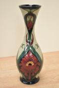 A Moorcroft pottery vase of baluster form, designed by Rachel Bishop, having tube line decoration